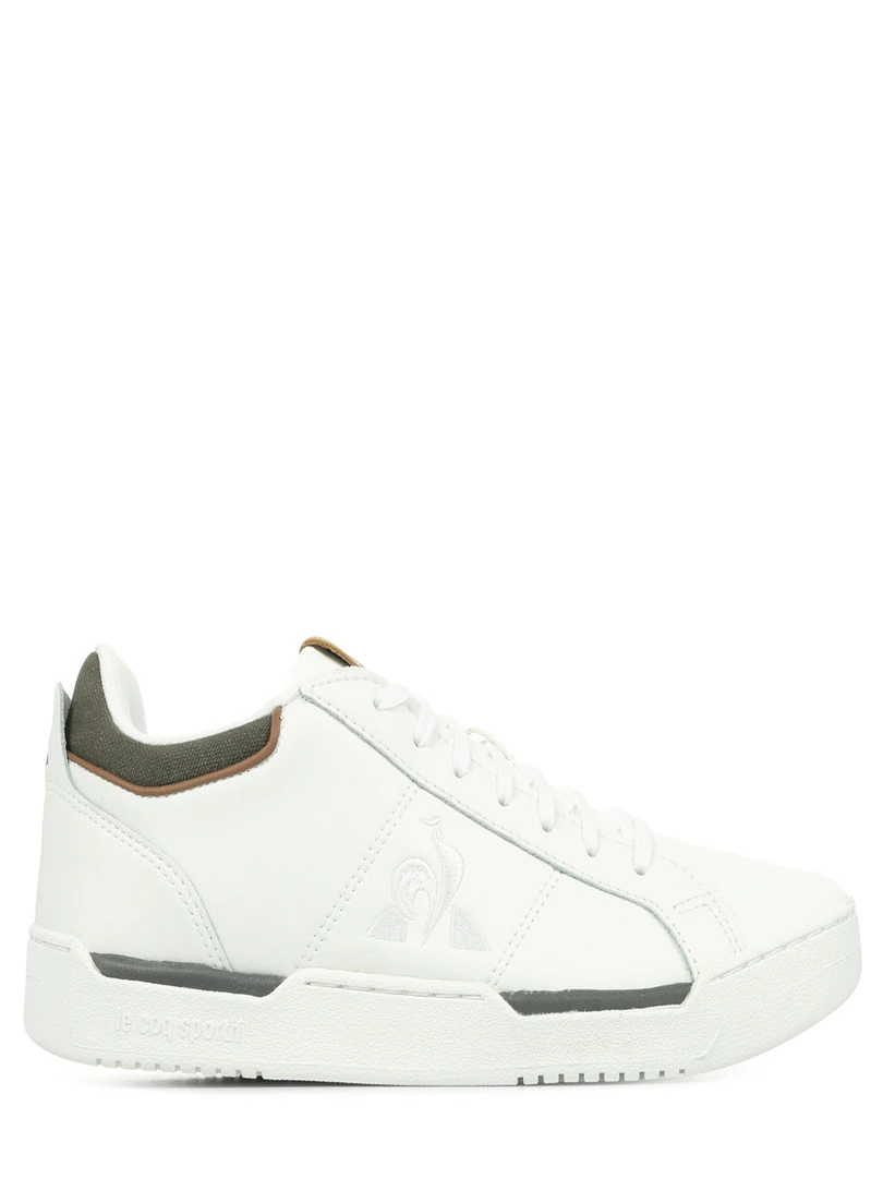 Baskets Stadium Workwear Leather Blanc