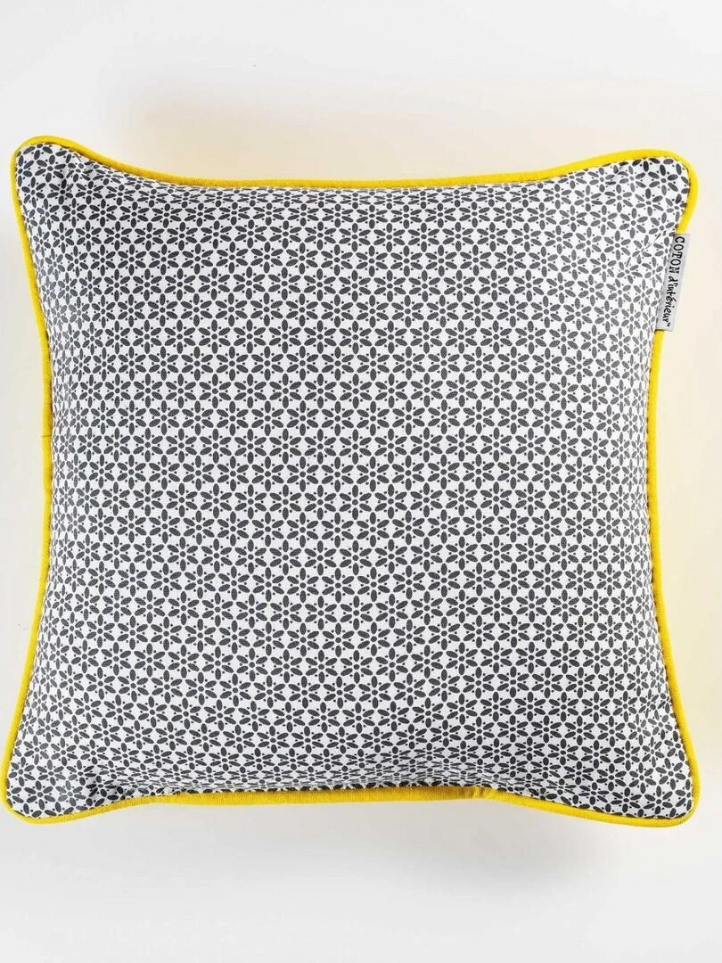 Coussin Passepoil Collection Galactic Gris