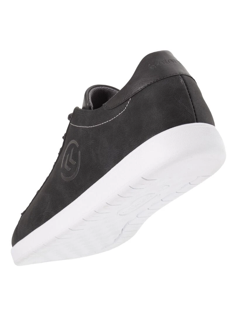 Baskets Confort Homme suédé vieilli Gris   Gris