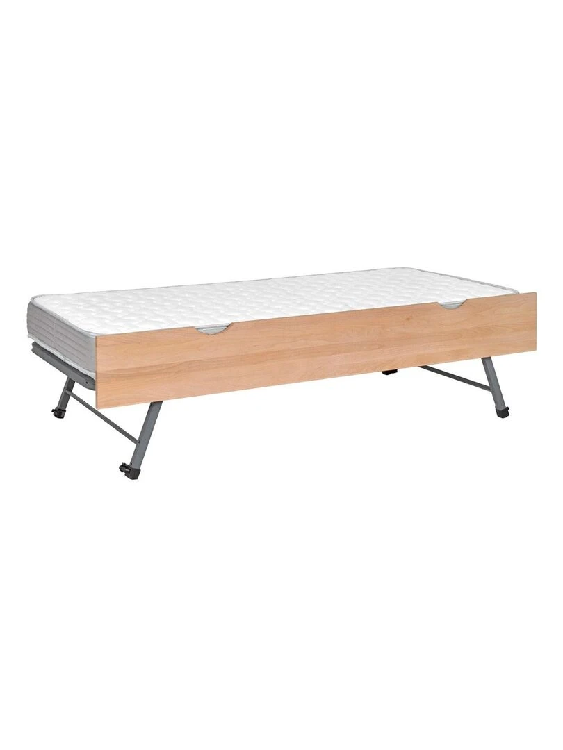 Ensemble sommier gigogne avec façade Kala AKITEN RETAIL Marron