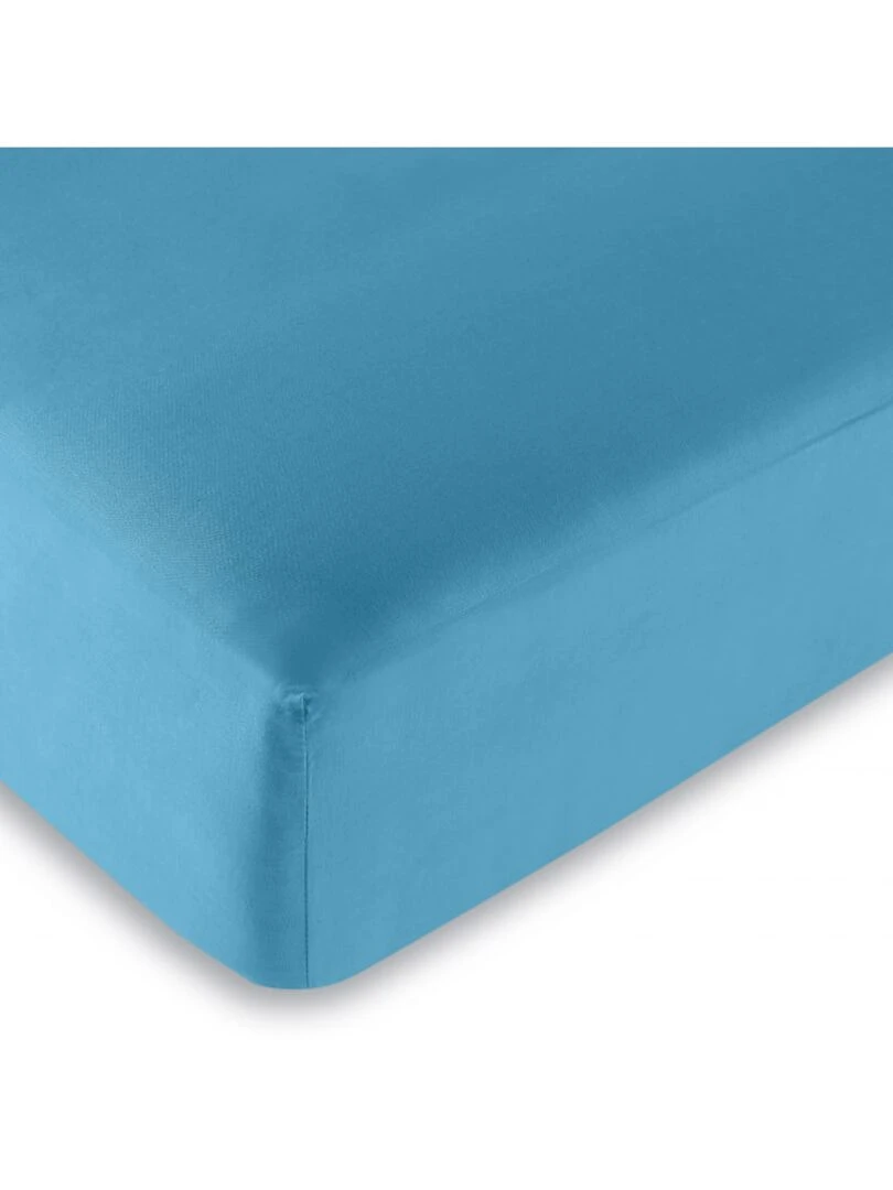 Univers Decor Drap Housse Turquoise 200 X 200 Cm / 100% Coton / 57 Fils/cm² "king Size" Bleu turquoise