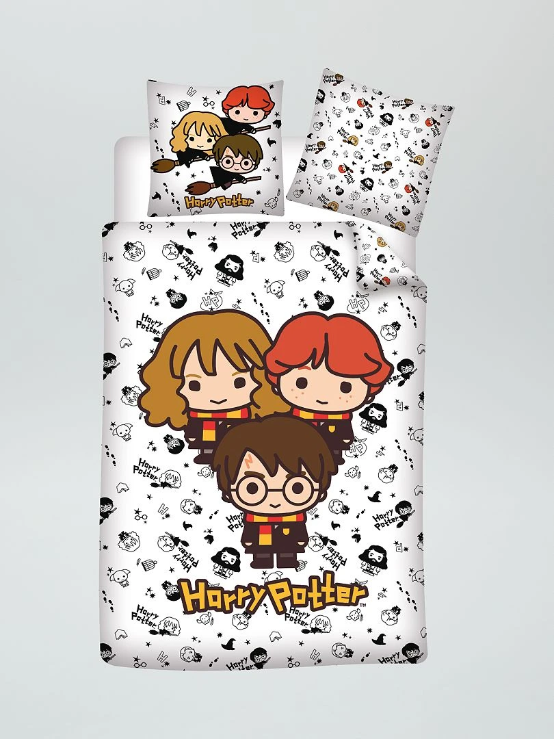 Parure de lit 'Harry Potter' 1 personne Blanc
