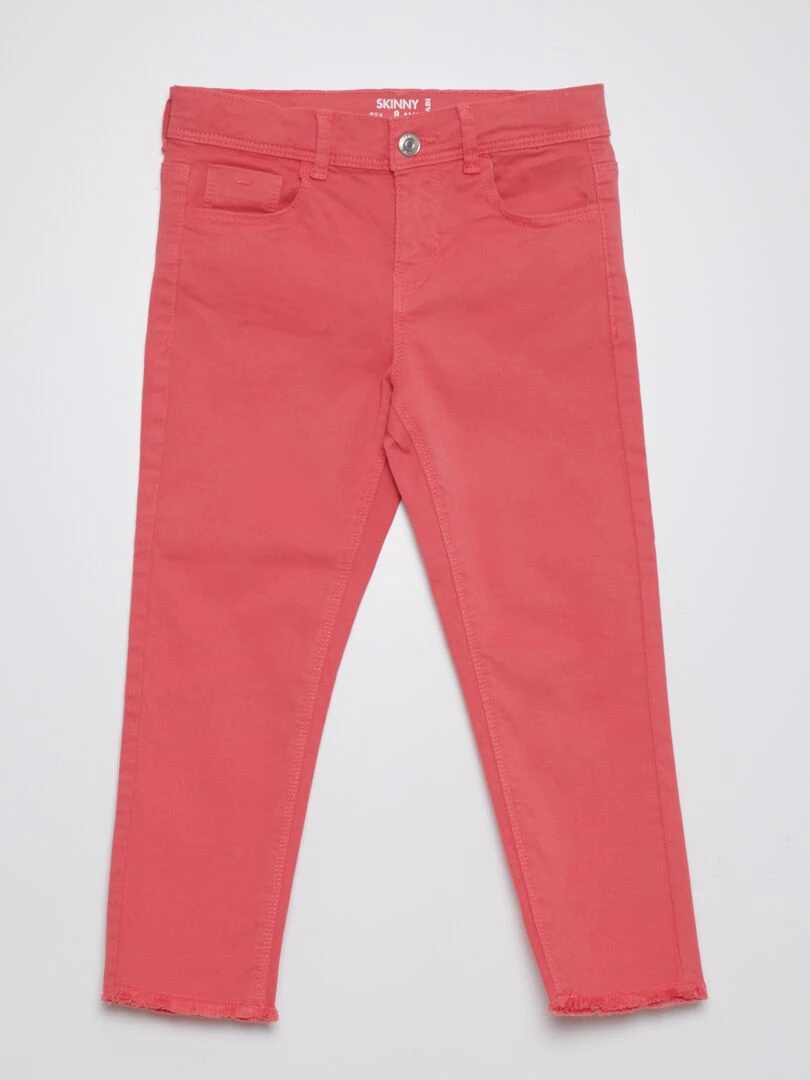 Pantacourt skinny à taille haute ROSE