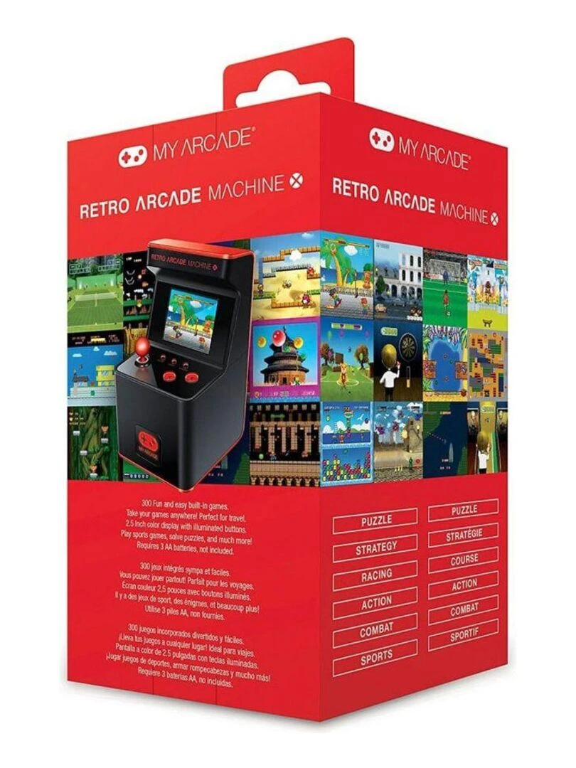 Mini Borne Rétro Machine X 300 jeux My Arcade N/A