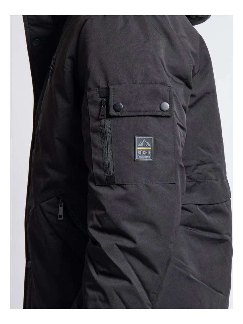 Parka mi longue capuche ZATOICHA   Noir