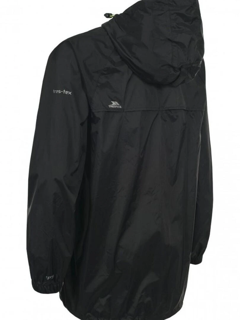 Trespass Qikpac Veste imperméable repliable unisexe Noir