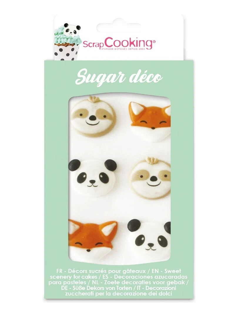 6 décors sucrés Animaux de la forêt N/A
