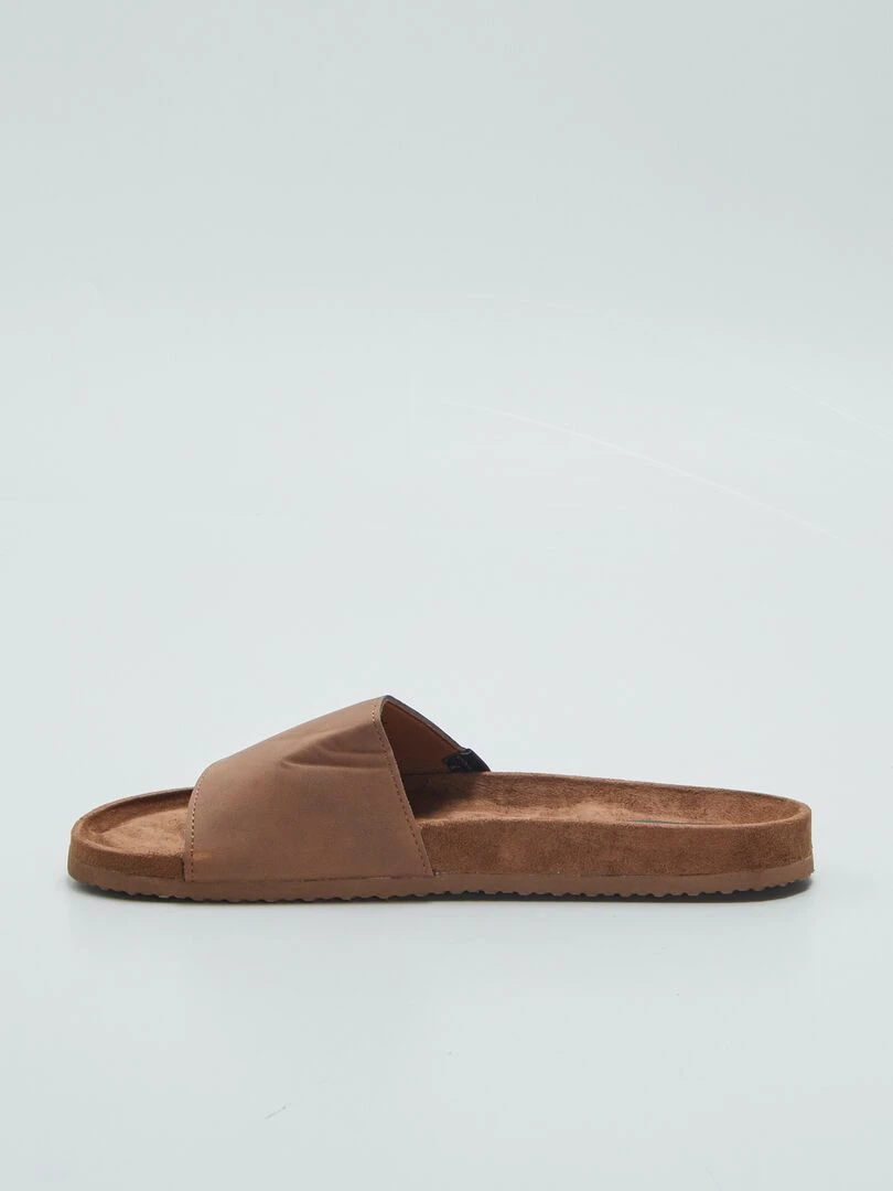 Chaussons mules   Marron