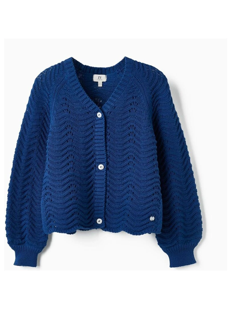 Gilet en Maille pour Fille ATLANTIC COMPANY Bleu foncé