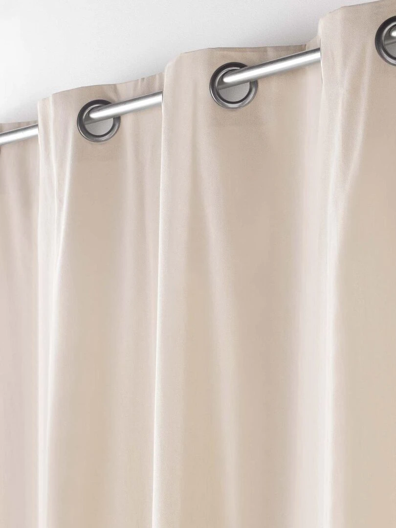 Rideau d'ameublement en poly/coton recyclé Beige clair