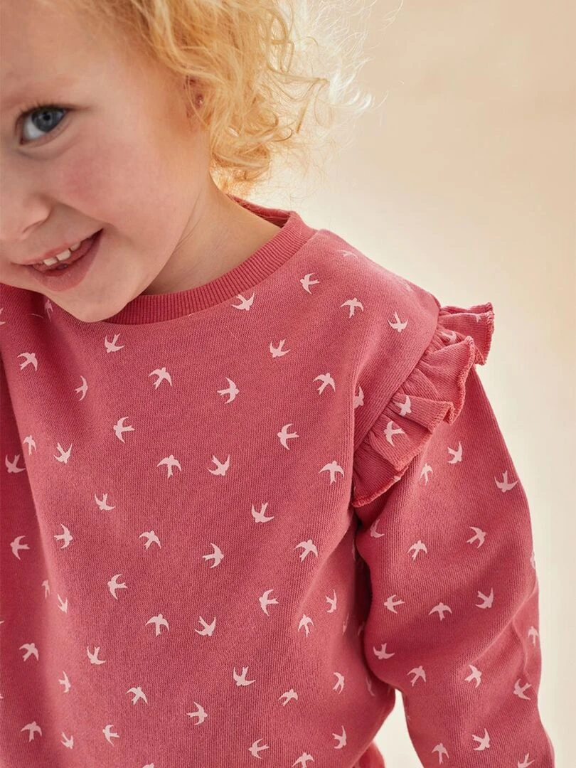 Set sweatshirt + jogging imprimé hirondelles foncé Noukie's Rose