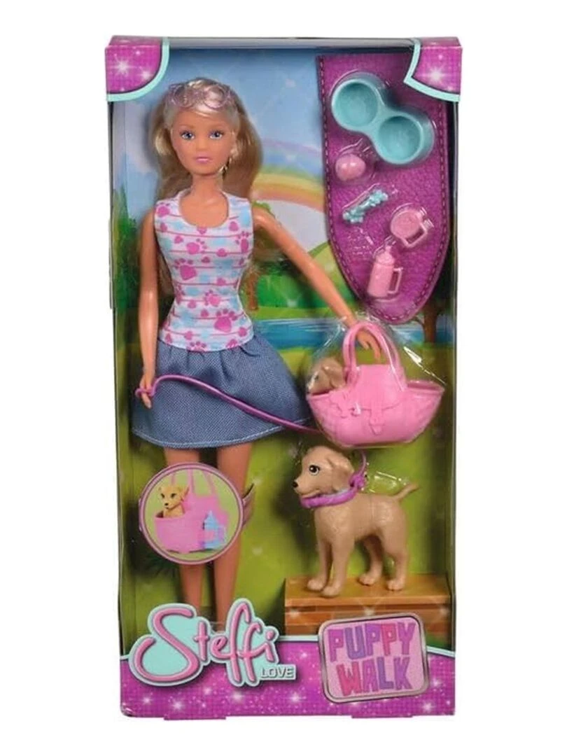 Steffi Love Poupée mannequin Promenade chien N/A