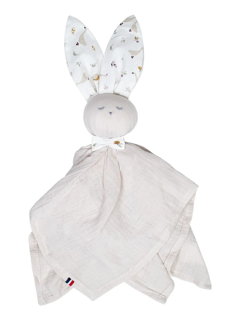 Doudou plat Lapin personnalisable Sidonia Multicolore