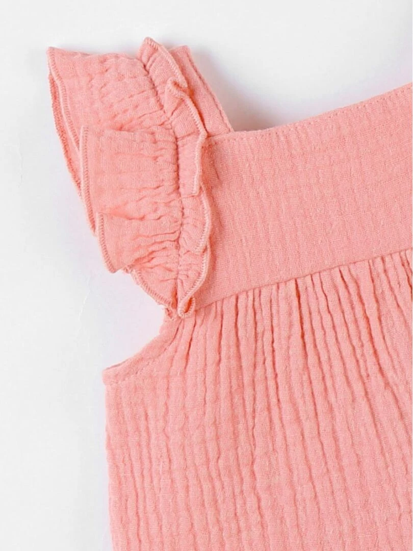 Robe évasée en mousseline de coton    Noukie's   Bleu