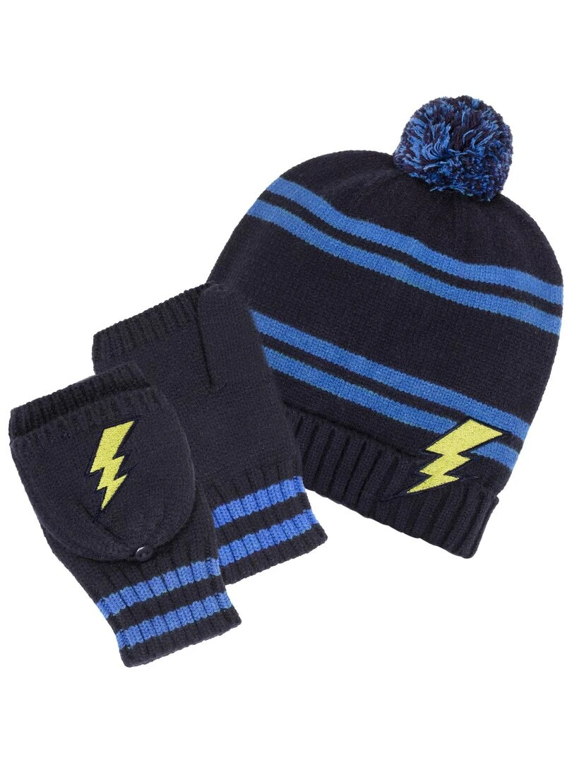 Bonnet maille Enfant 6/8 ans Soft Touch Marine   Bleu marine