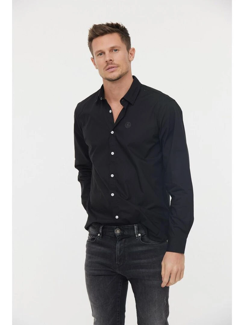 Lee Cooper Chemise manches longues coton regular DRIMO Noir