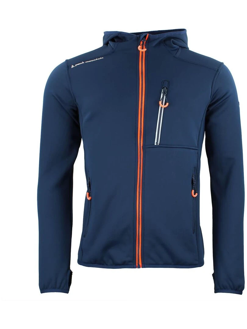 Blouson polarshell homme CAMPO PEAK MOUNTAIN Bleu marine