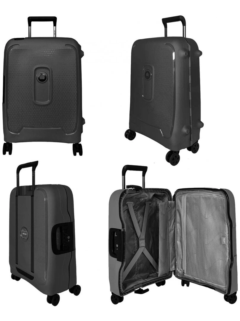 Lot 3 valises rigides Montcenis dont 1 cabine 55 cm T ABS   Noir