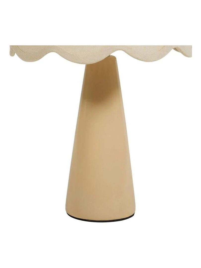 Lampe céramique lin Mathilde nude   Beige