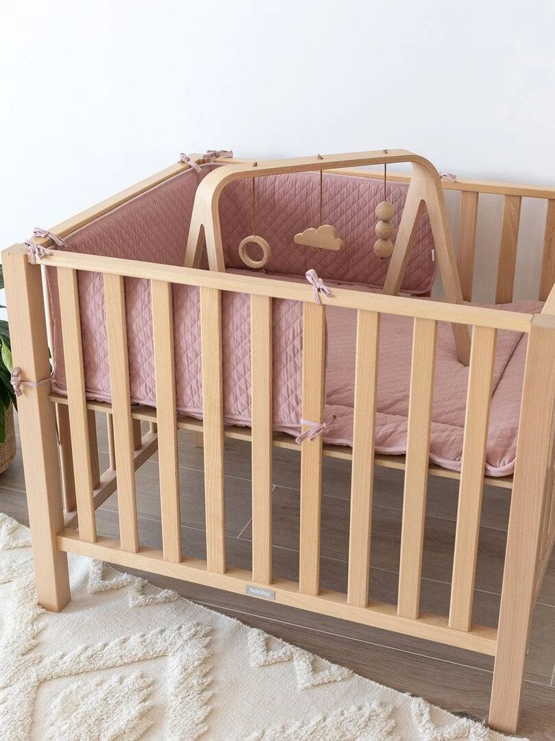 Bemini Tapis de parc et jeu Pady quilted   Mauve