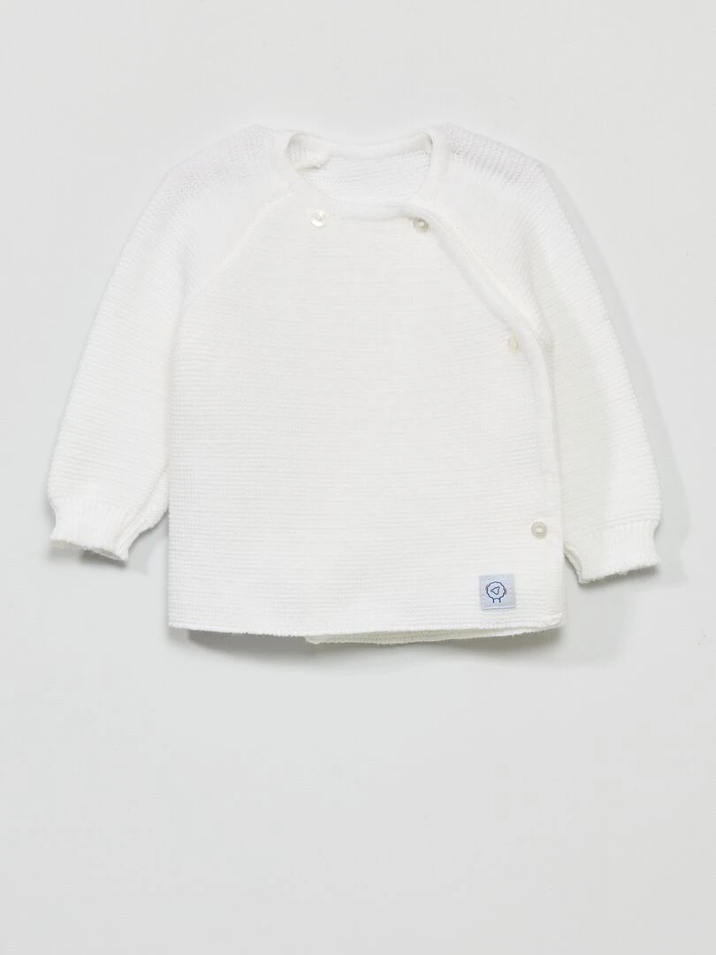 Lot de 2 brassière 'Manufacture de Layette'   Made in France   Blanc