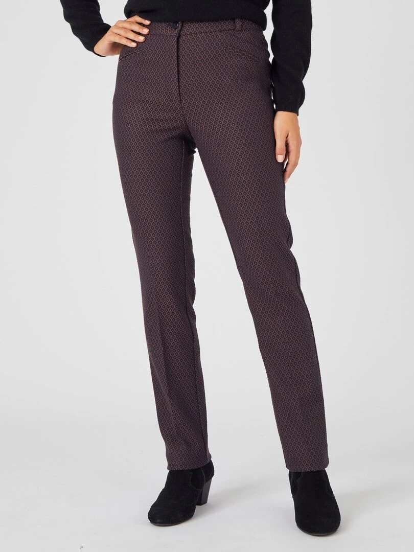 Pantalon jacquard Damart Bleu marine