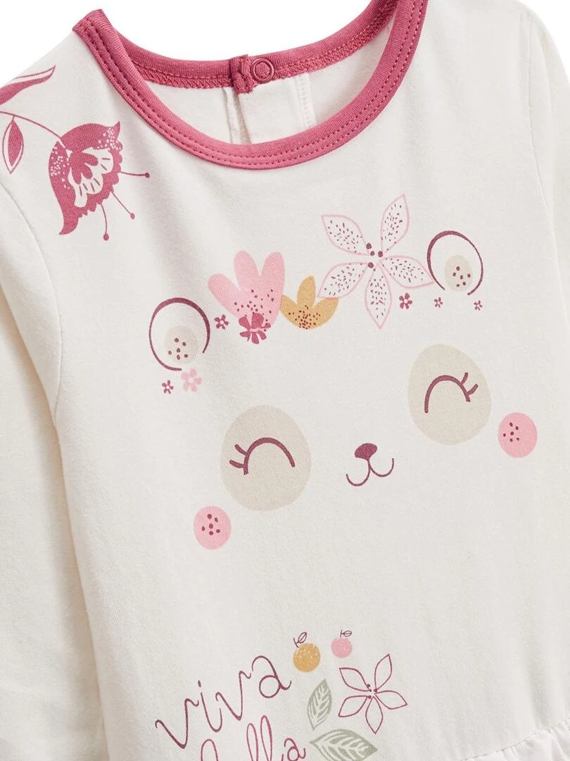 Pyjama bébé Alba   Rose