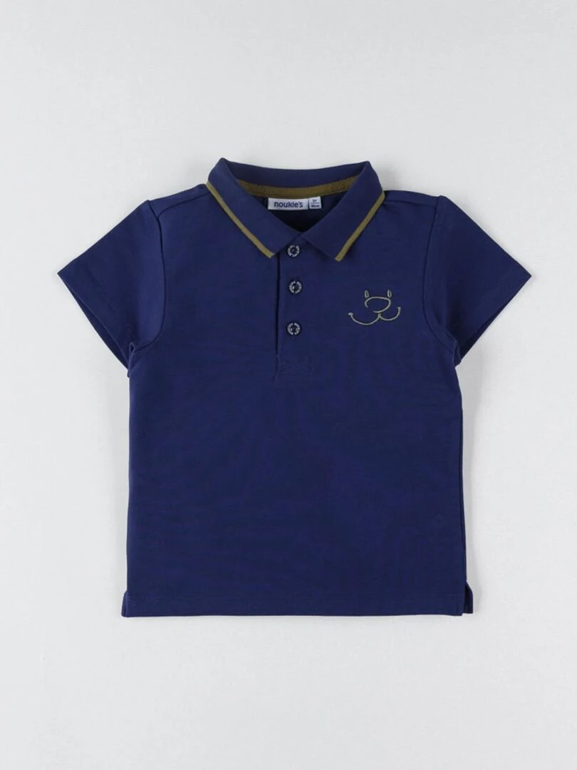 Polo en coton piqué Noukie's Bleu