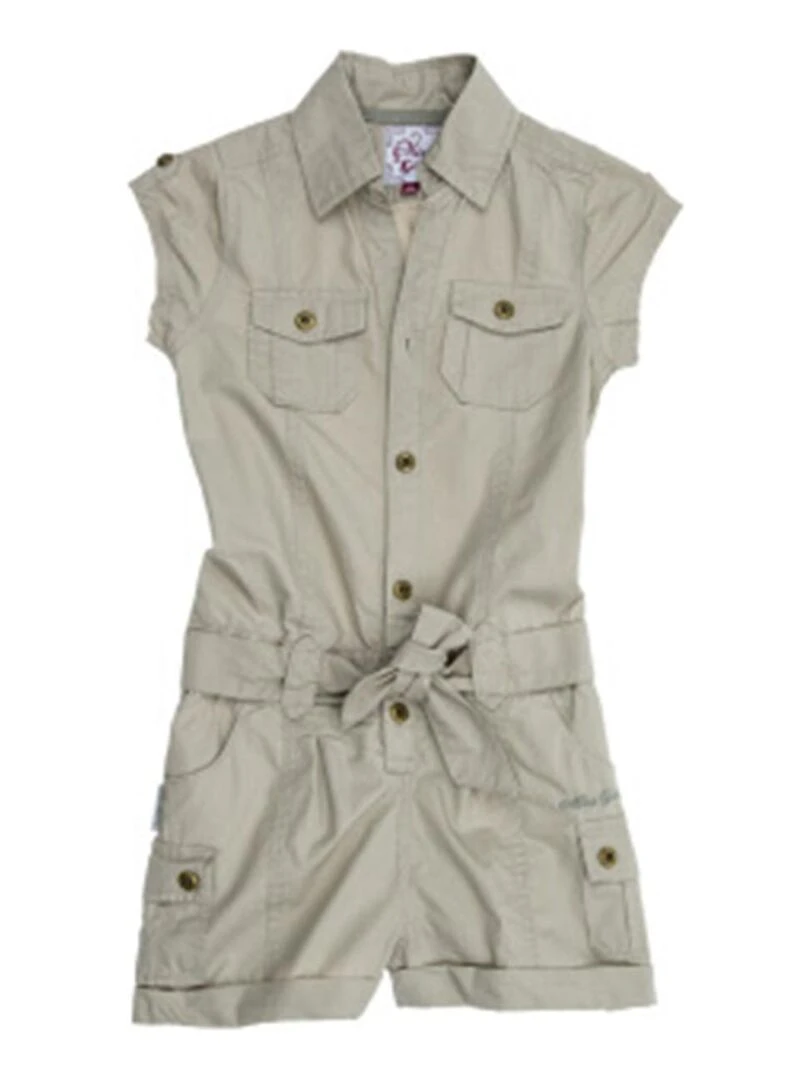 Salopette fille FIBODY MISS GIRLY Beige