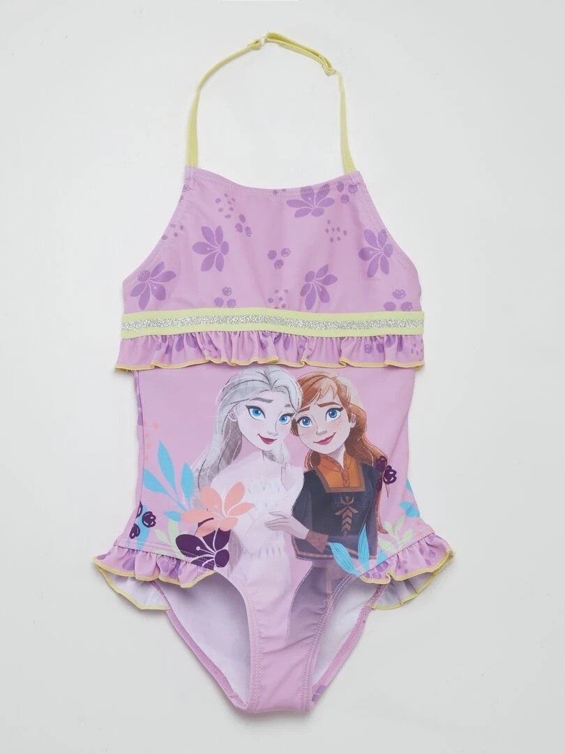 Maillot de bain 'La reine des neiges' 1 pièce violet