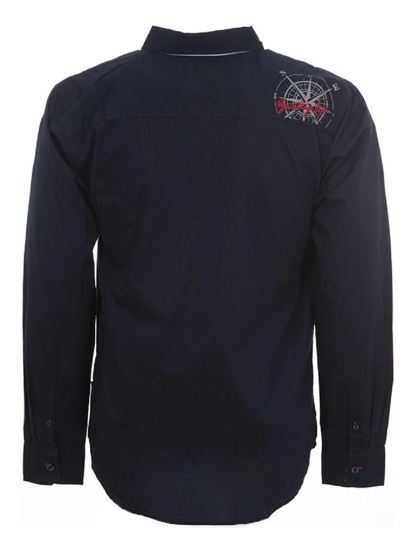 Chemise manches longues garçon ECLANVER VENT DU CAP Bleu marine