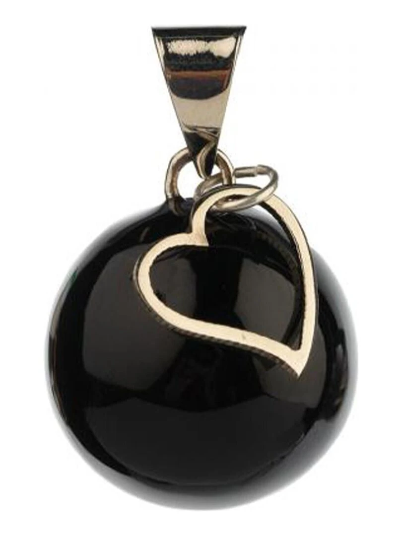 Bola de grossesse Collier Breloque coeur Noir