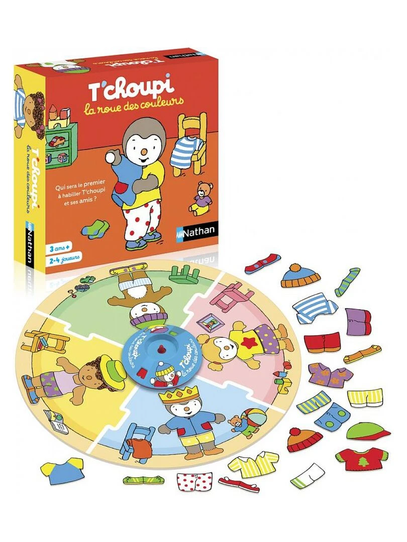 Jeu éducatif La roue des couleurs T'choupi   N/A