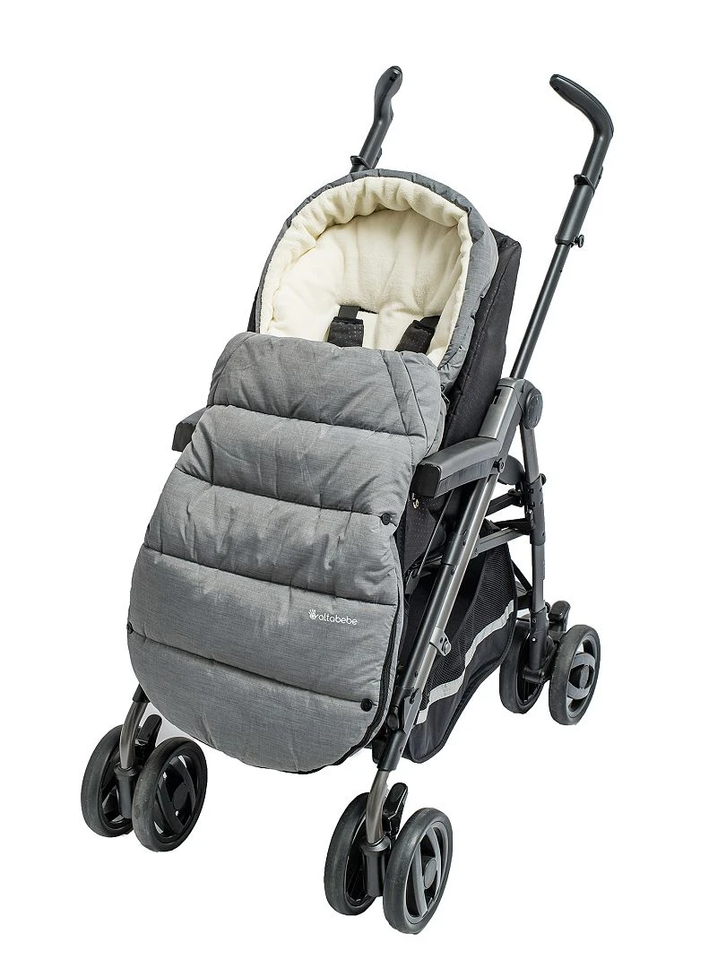 Chancelière pour poussette Gris/blanc