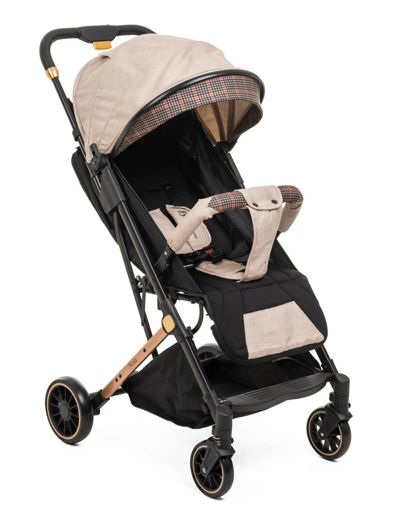 Bebelissimo Poussette bébé Citadine Ultra Compacte De 0 à 36 mois Nola beige Beige