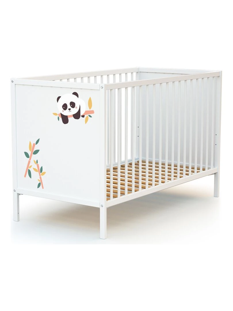 WEBABY   Duo Lit Bébé et Meuble   Blanc Orange
