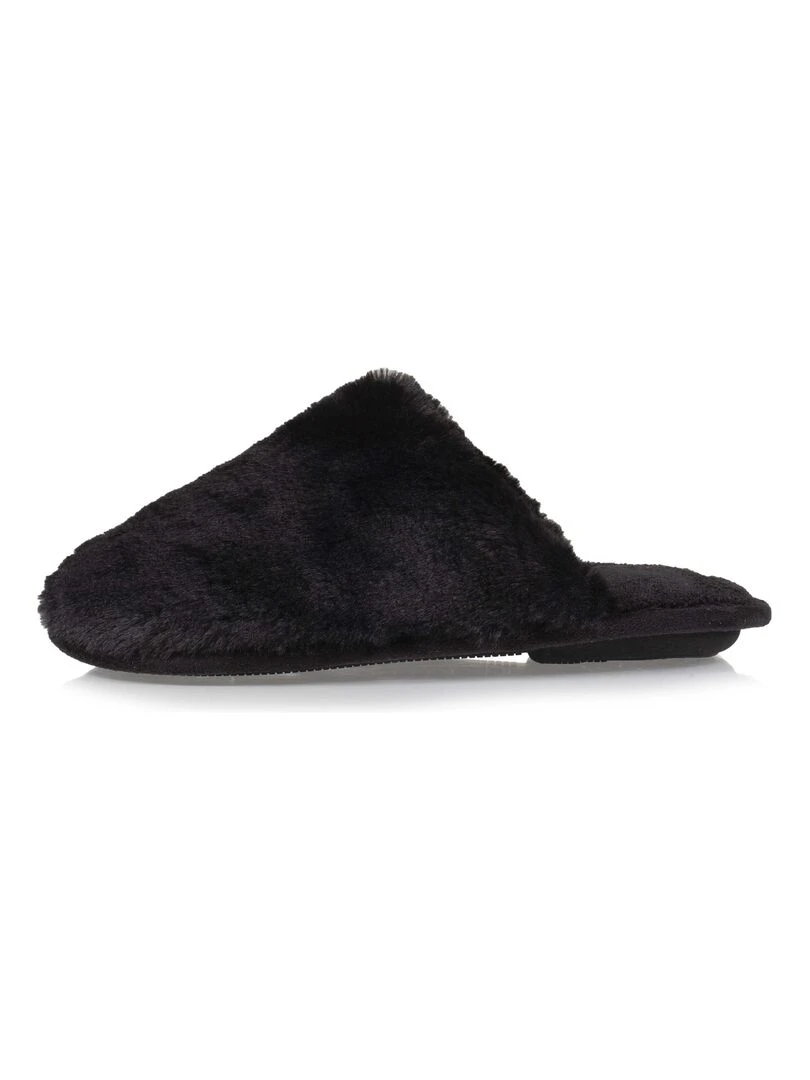 Chaussons mules recyclées Femme Noir   Noir