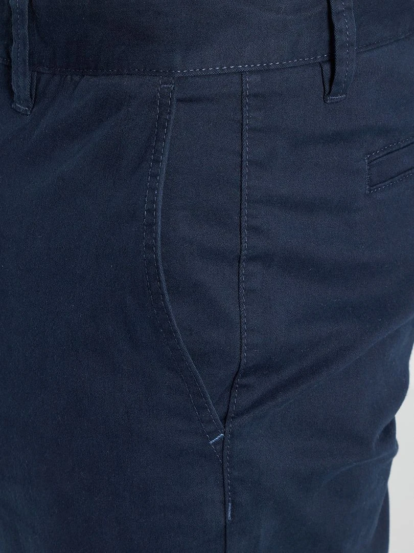 Chino slim L36 +1m90   bleu marine