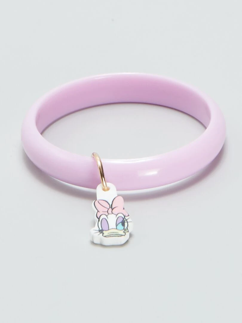 Lot de 4 bracelets + 4 bagues 'Daisy et Minnie'   Rose
