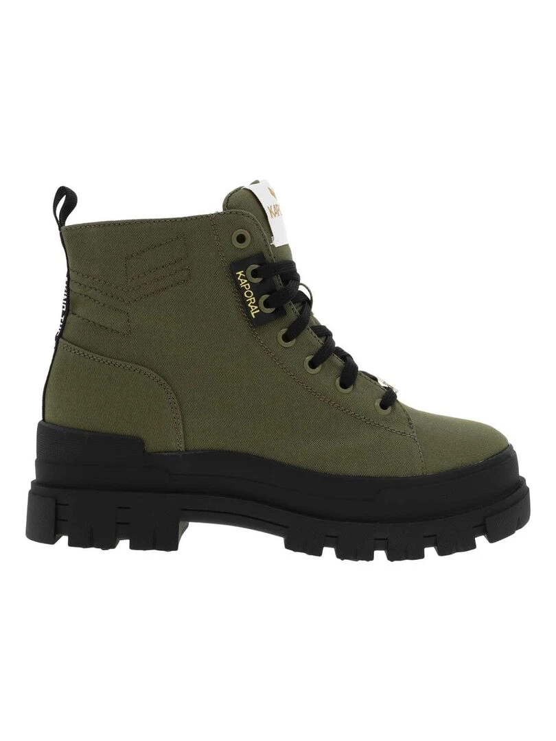 KAPORAL   Bottines plateau   Kaki