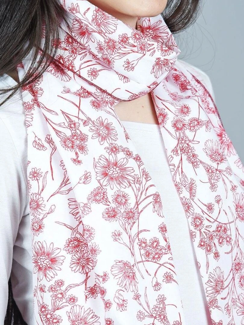 Echarpe légère Sana   Fabriqué en Europe   Rouge