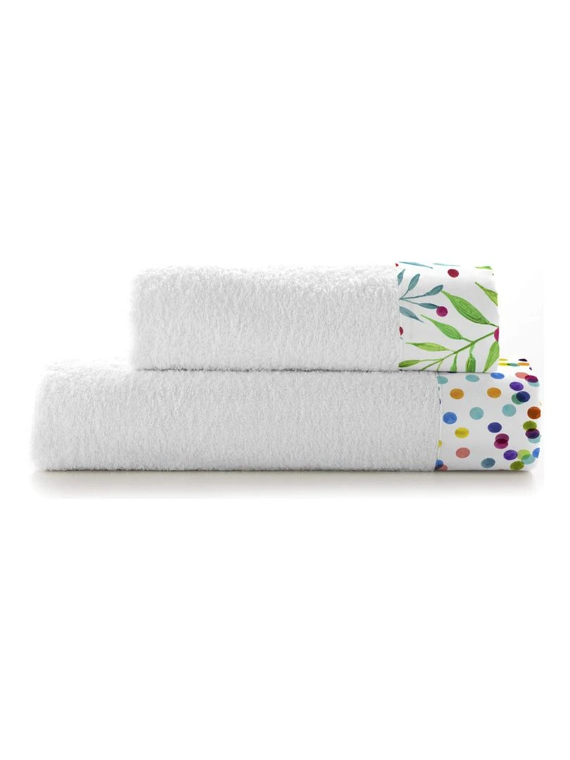 Lot de serviettes Confetti "Happyfriday" Blanc