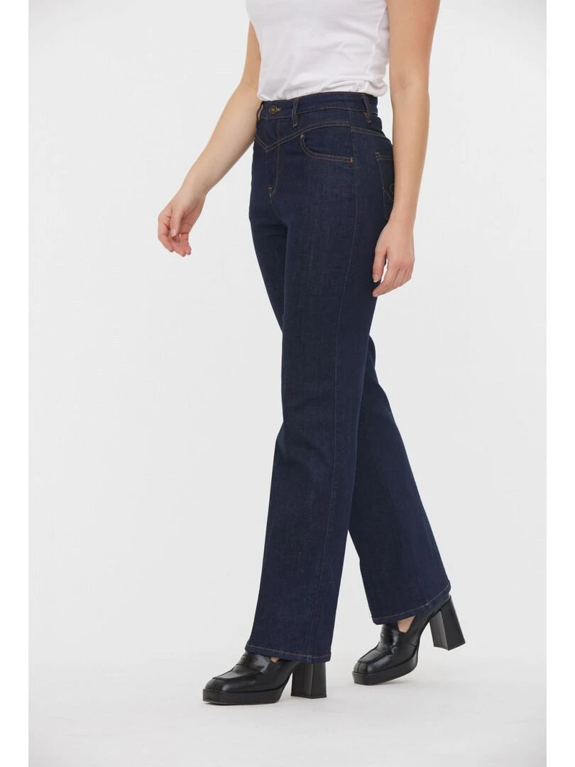 Lee Cooper Jean coton flare JILIANE Bleu