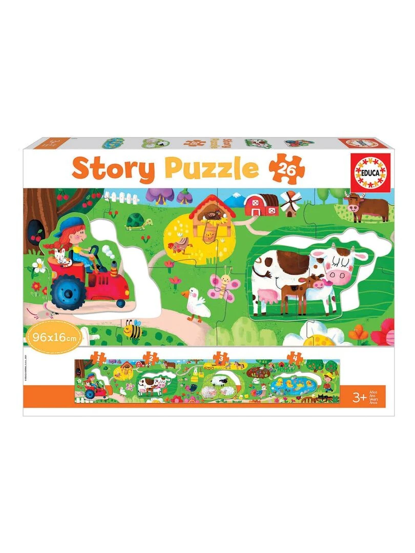 Puzzle panoramique 26 pièces : Story Puzzle : La Ferme N/A