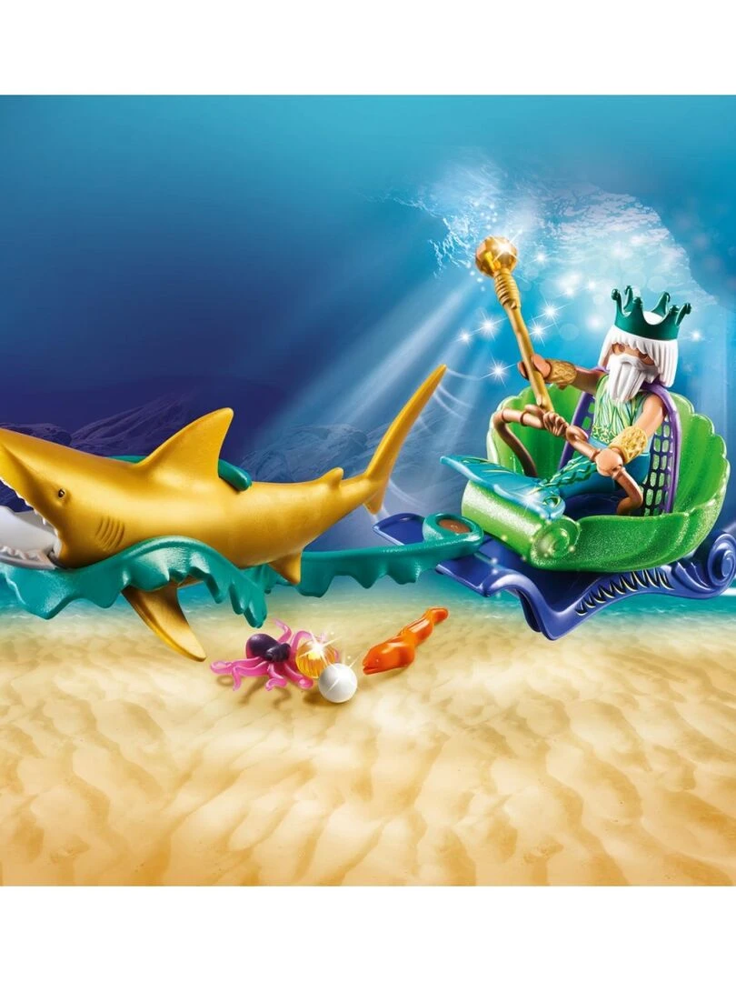 70097 'playmobil' Roi Des Mers Avec Calèche Royale   N/A