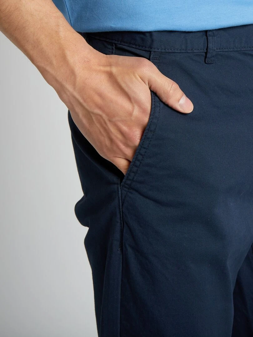 Pantalon chino slim L30   bleu marine