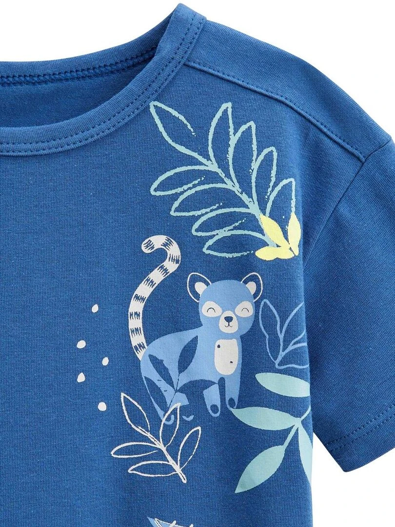 Lot de 2 t shirts bébé manches courtes Gamboa   Bleu