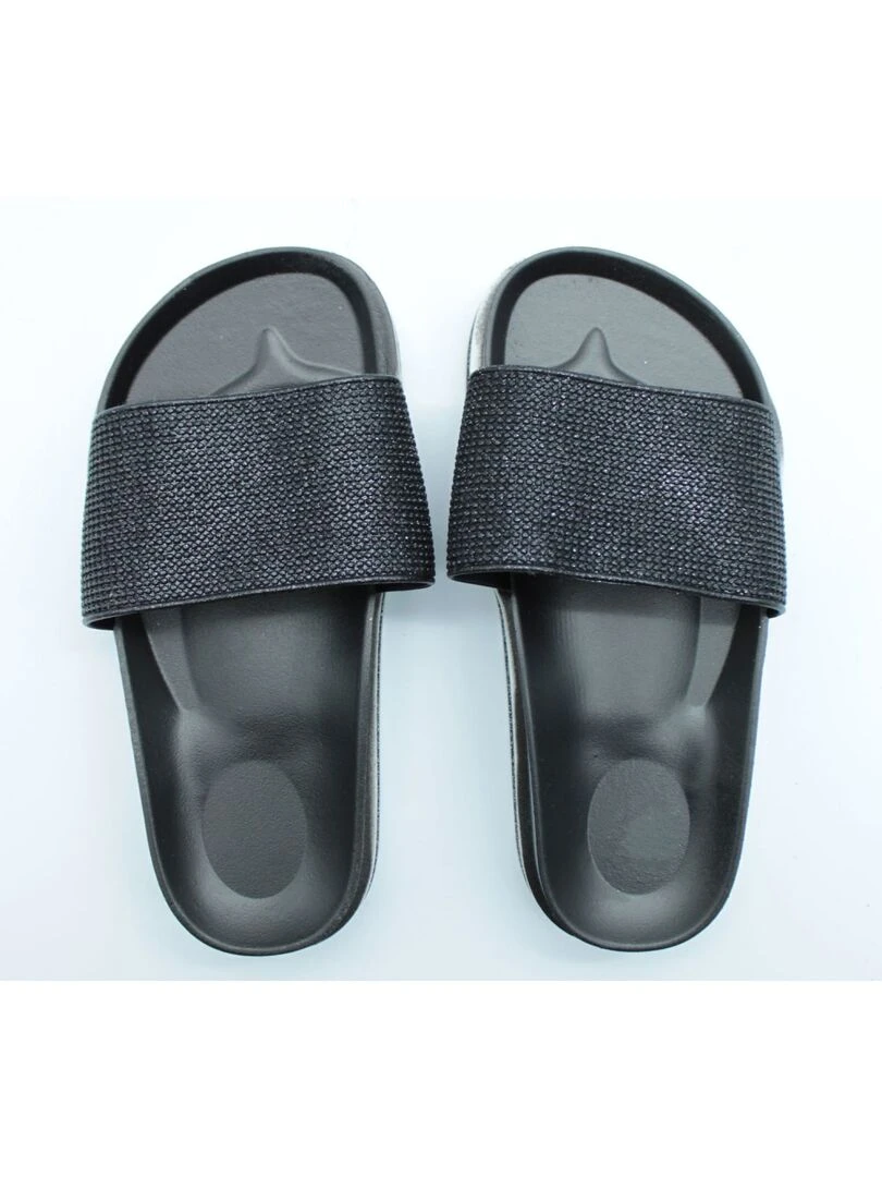 Mules brillantes Kebello   Noir Noir