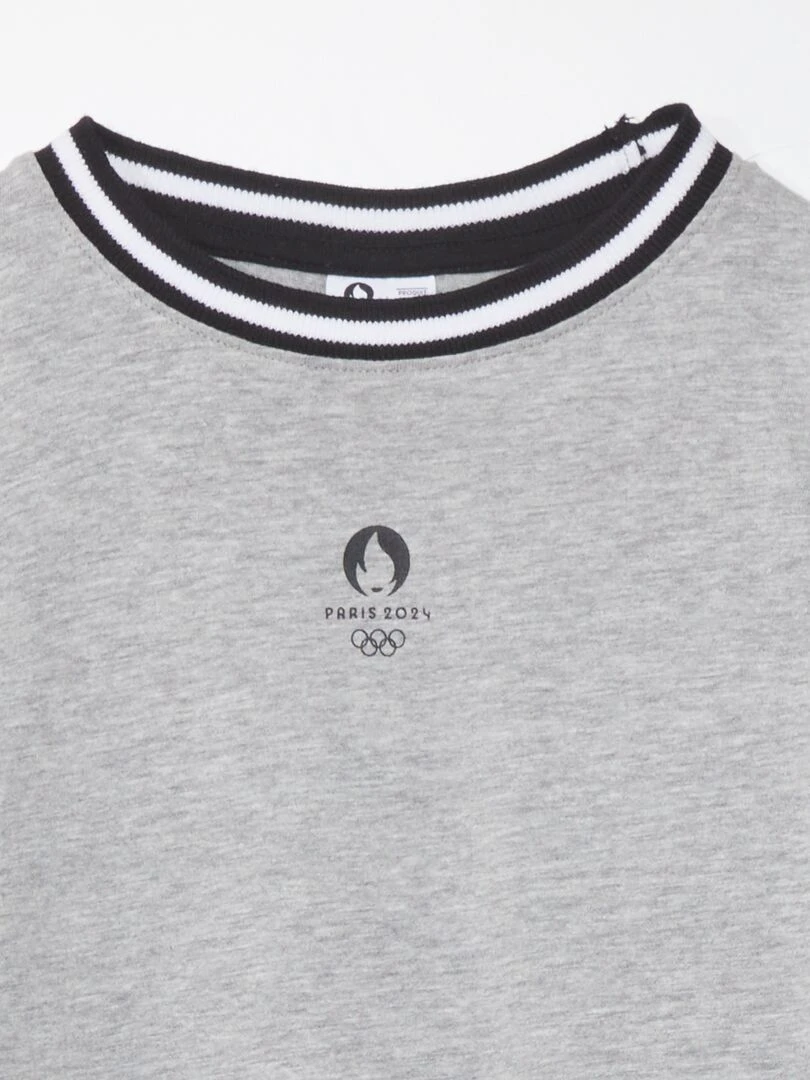 Tee shirt manches longue Paris 2024 noir