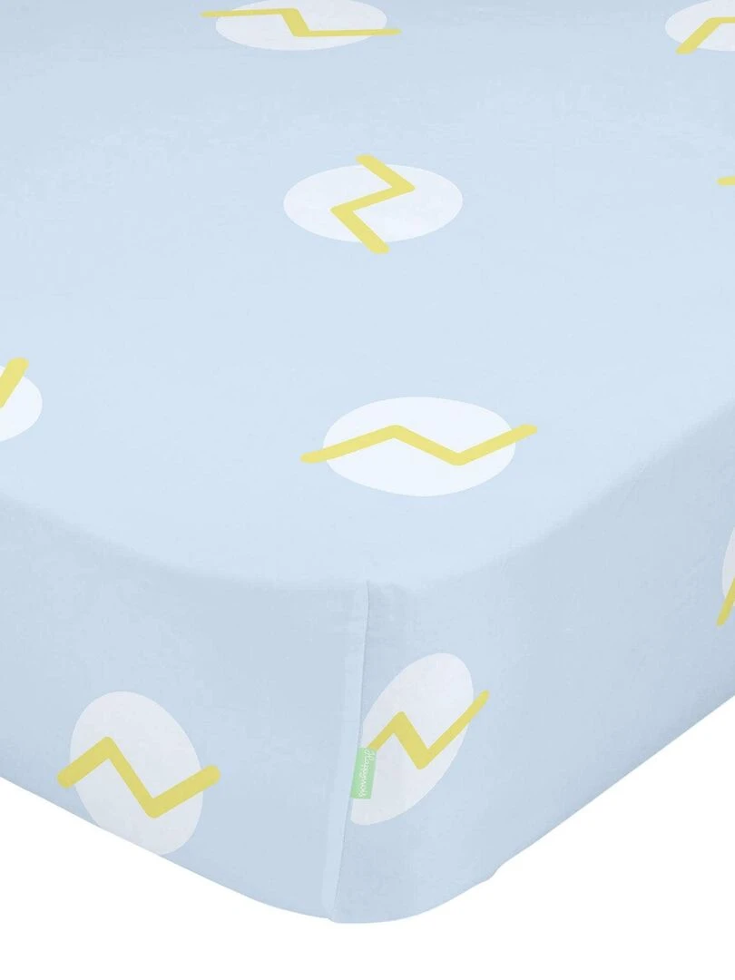 Drap housse Beep "Happyfriday" Blanc